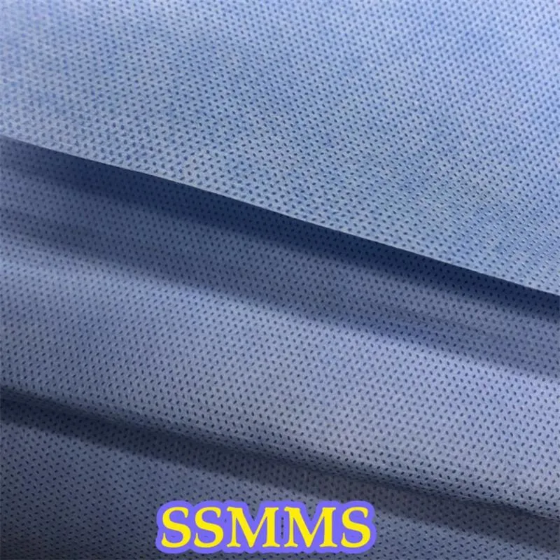Mask Raw Material PP Spunbond Non Woven Fabric, SMS Nonwoven Fabric for Isolation Gown,Hydrophobic Polypropylene SMMS Non Woven Fabric Supplier for Medical Gown