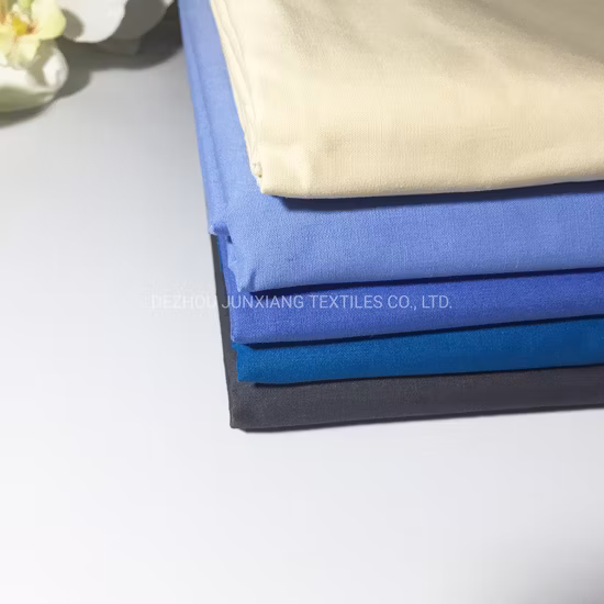 中国卸売繊維染め Tc ポリ綿ポプリン男性用マイクロファイバー シャツ生地